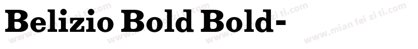 Belizio Bold Bold字体转换